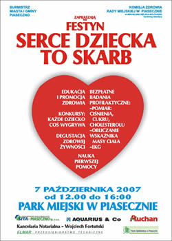 Festyn SERCE DZIECKA TO SKARB Park Miejski Piaseczno