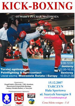 KickBoxing Grand Champion Pointfighting Cup w Tarczynie