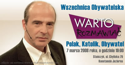 Jan Pospieszalski - Wszechnica Obywatelska Warto rozmawiać, Polak, Katolik, Obywatel