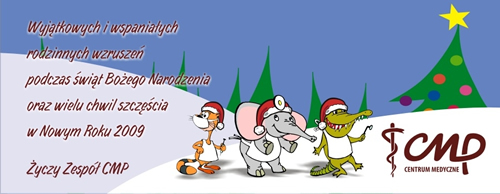 Kartka świąteczna Centrum Medycznego CMP Piaseczno