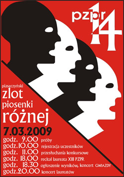 XIV Piaseczyński Zlot Piosenki Różnej PZPR Piaseczno program 2009
