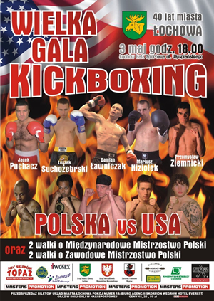 Kickboxing mecz POLSKA-USA full-contact £ochów 2009