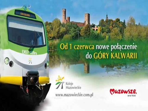 Od 1 czerwca rusza połączenie Góra Kalwaria - Warszawa
