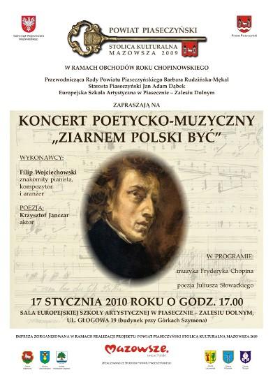 Koncert poetycko-muzyczny Ziarnem Polski Być