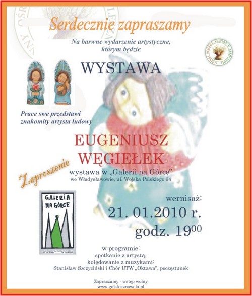 Wystawa twórczości Eugeniusza Węgiełka we Władysławowie