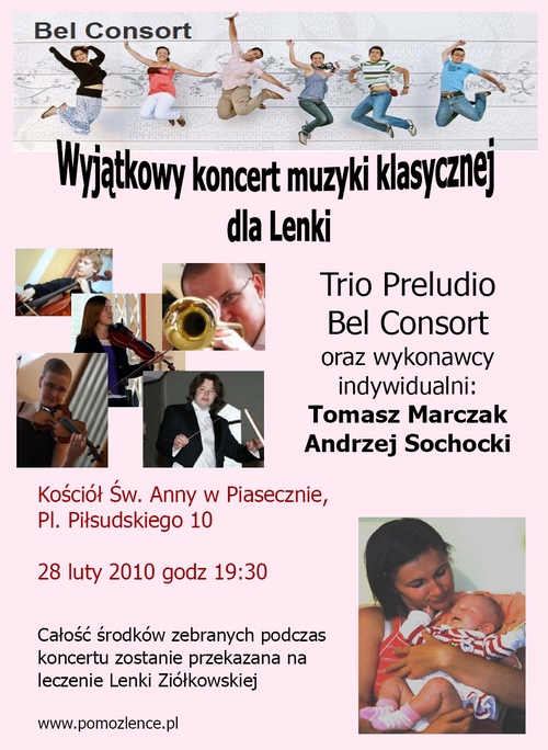 Koncert dla LENKI w Kościele Św. Anny w Piasecznie
