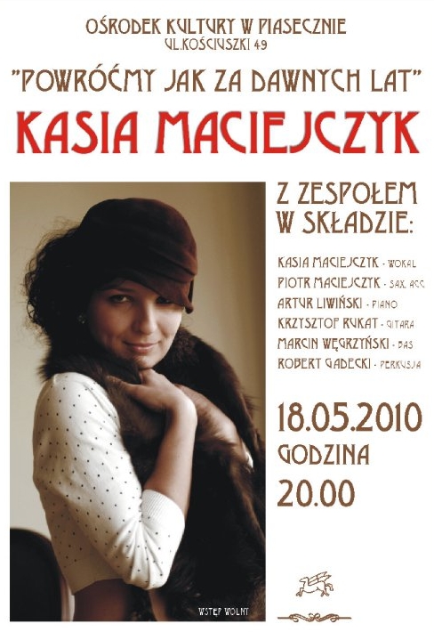 Kasia Maciejczyk z zespołem