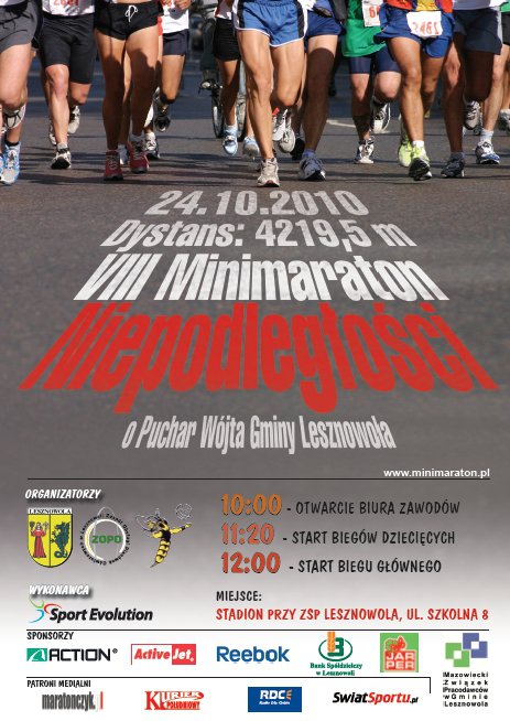 Niedzielny Minimaraton Niepodległości w Lesznowoli