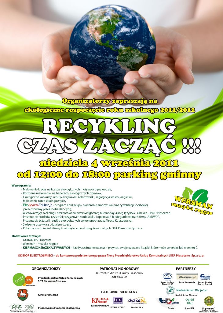 Recykling Czas Zacząć - ekologiczna impreza w Piasecznie