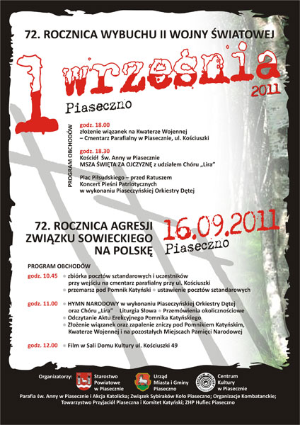 Obchody 72. Rocznicy agresji Związku Sowieckiego na Polskę