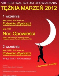 Tężnia Marzeń Festiwal Sztuki Opowiadania 2012