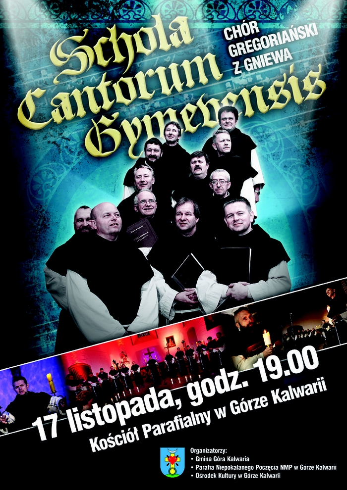 Koncert Schola Cantorum Gymevensis - nieszpory gregoriańskie w Górze Kalwarii