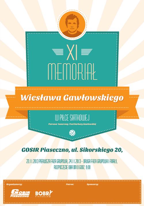 Memoriał Wiesława Gawłowskiego w piłce siatkowej w GOSiR Piaseczno