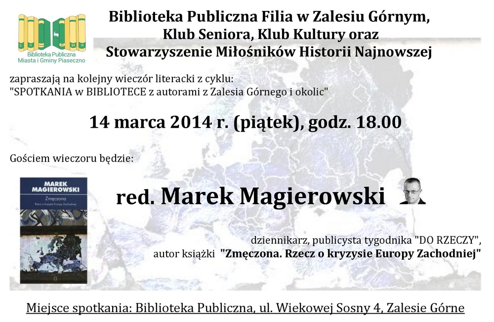 Marek Magierowski spotkanie w Zalesiu Górnym