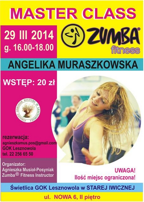 Zumba Master Class z Angeliką Muraszkowską