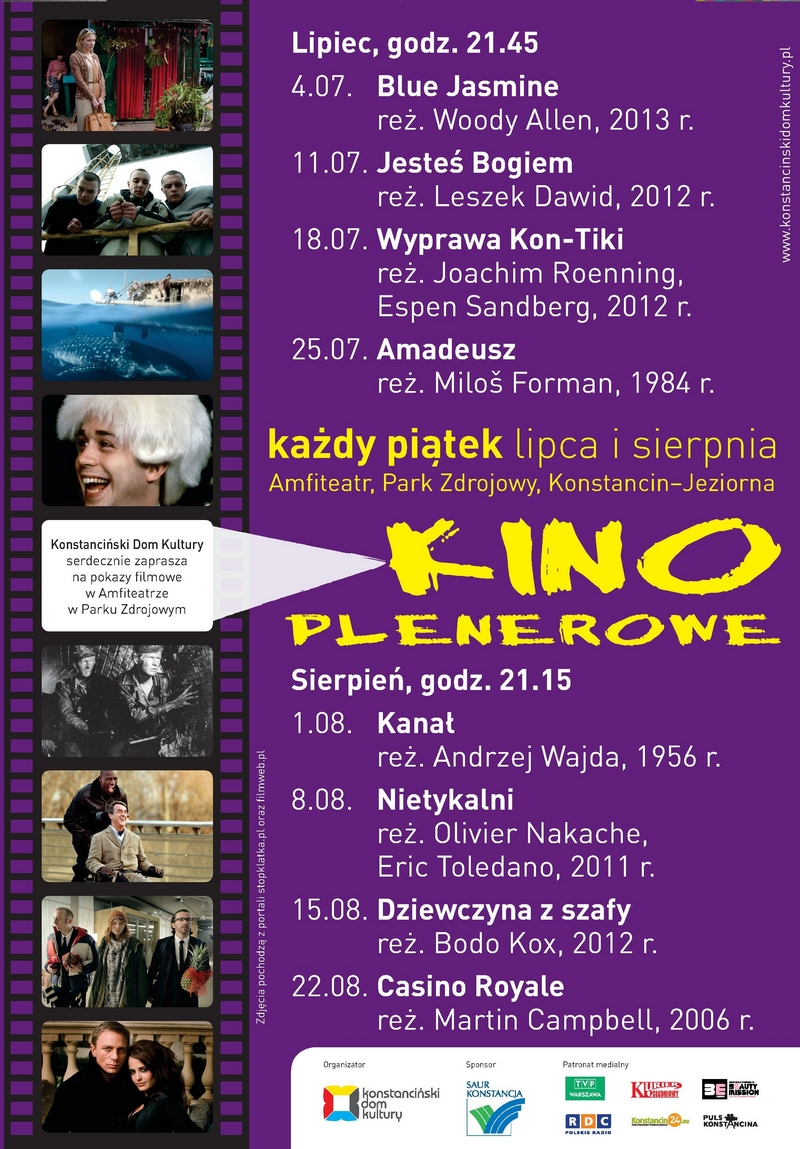 Kino Plenerowe w Konstancinie-Jeziornie