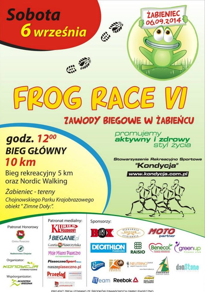 Zapisy na Frog Race VI czyli Żabi Wyścig w Żabieńcu