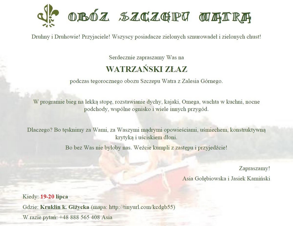 obóz Szczepu Watra