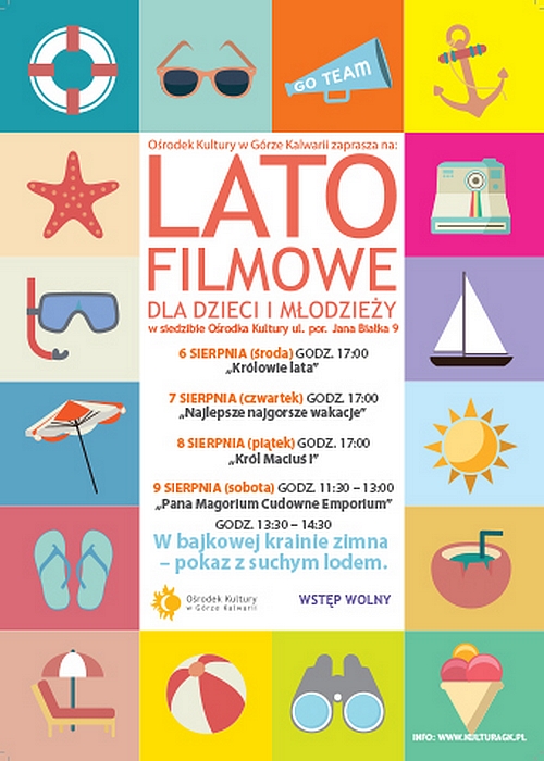 Filmowe Lato dla Dzieci i Młodzieży w Górze Kalwarii