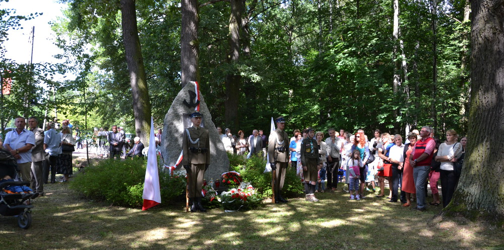 Uroczystość rocznicowa poświęcona Powstańcom poległym w Lasach Chojnowskich