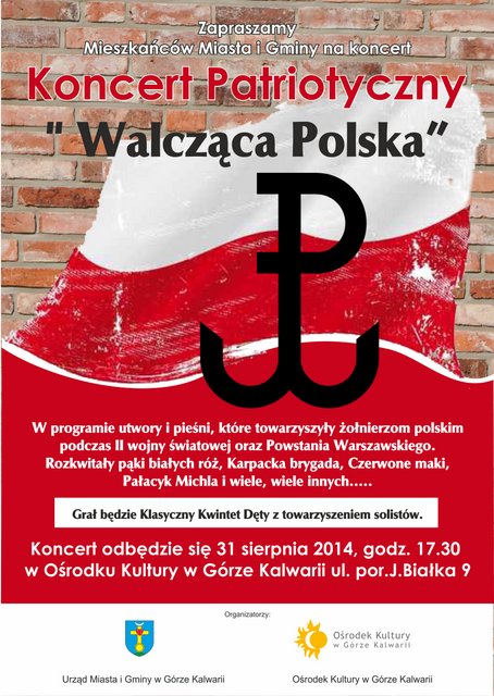 Walcząca Polska - koncert patriotyczny w Górze Kalwarii