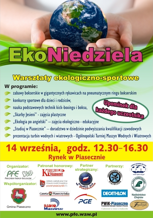 EkoNiedziela warsztaty sportowo - ekologiczne w Piasecznie