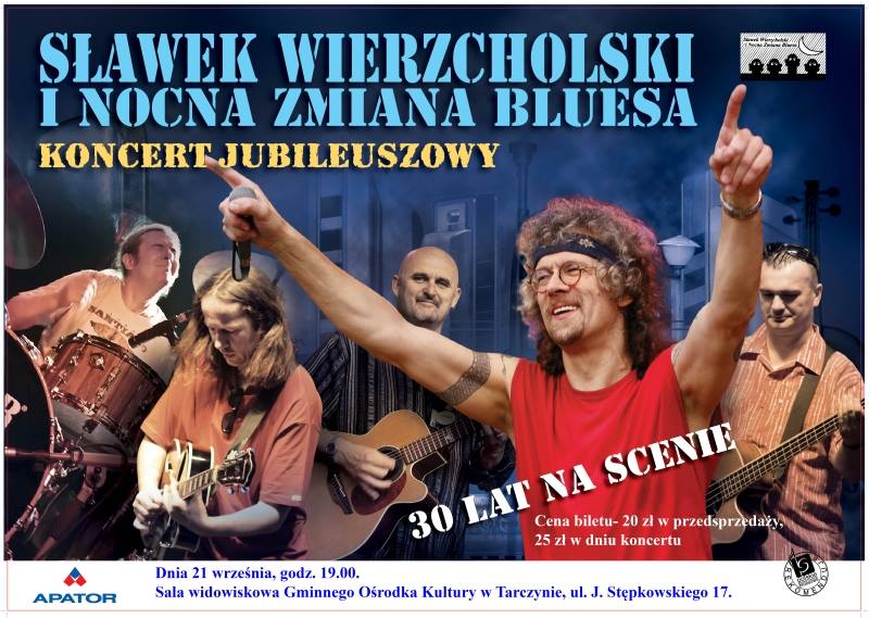 Koncert Sławka Wierzcholskiego i Nocnej Zmiany Bluesa w Tarczynie