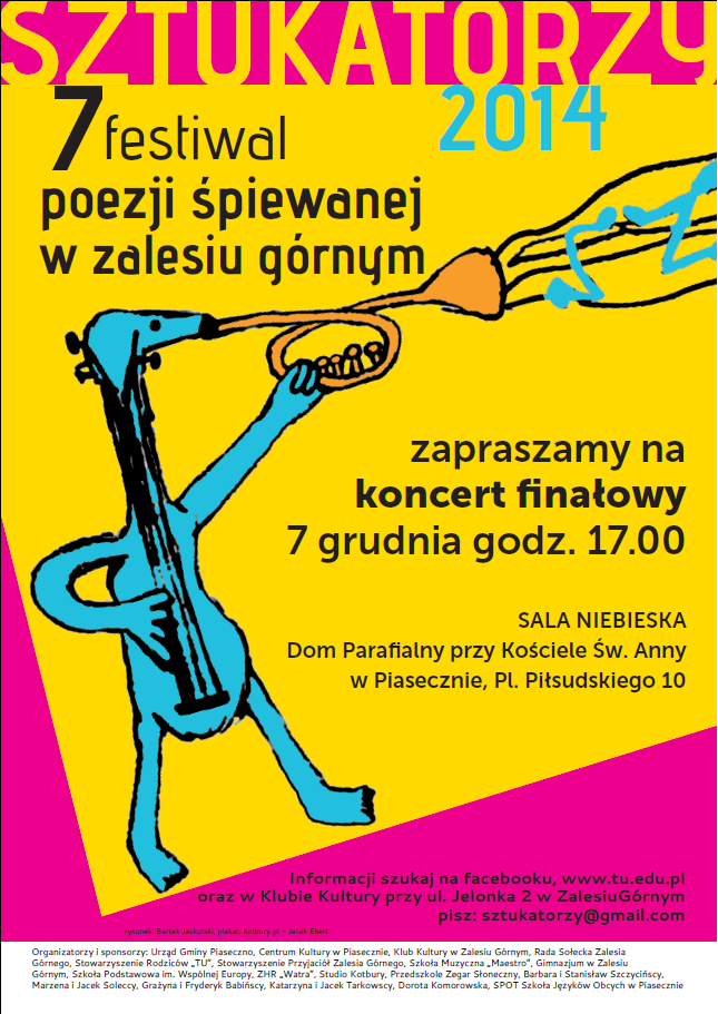 Koncert finałowy Festiwalu Poezji Śpiewanej Sztukatorzy 2014 w Zalesiu Górnym
