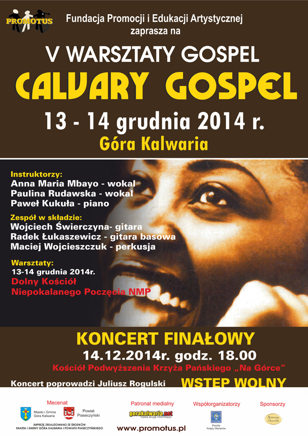 CALVARY GOSPEL - warsztaty gospel w Górze Kalwarii
