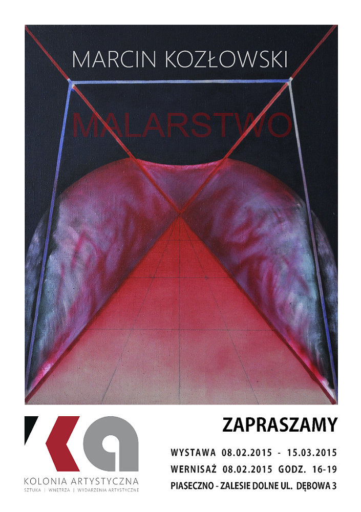 Wystawa malarstwa Marcina Kozłowskiego w Zalesiu Dolnym