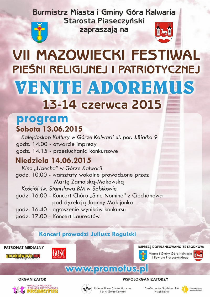 VII edycja Mazowieckiego Festiwalu Pieśni Religijnej i Patriotycznej Venite Adoremus 2015