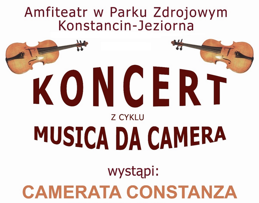 MUSICA DA CAMERA - koncert letni w Amfiteatrze Konstancin-Jeziorna