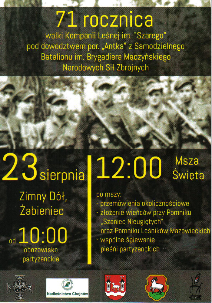 71 rocznica walki Kompanii Leśnej im. Szarego