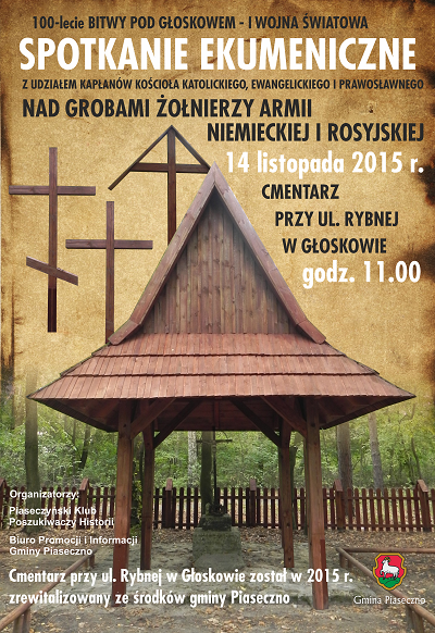 Spotkanie ekumeniczne w 100-rocznicę bitwy na zrewitalizowanym cmentarzu wojennym w Gloskowie