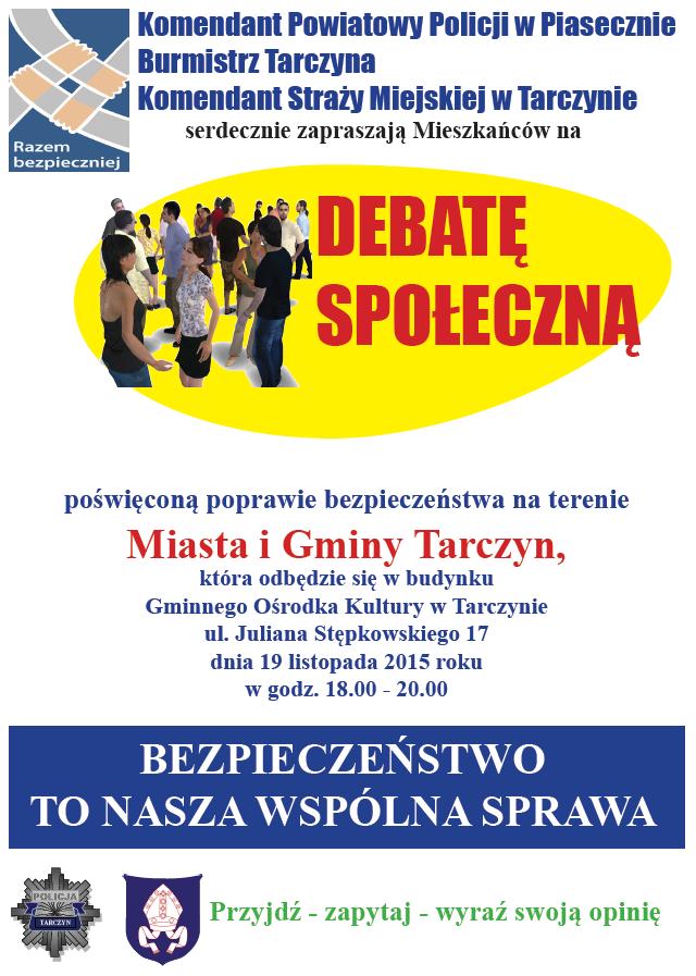 Debata o bezpieczeństwie w gminie Tarczyn
