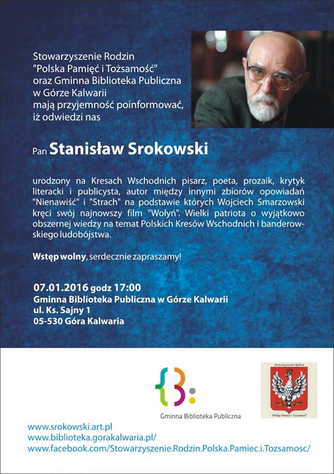 Spotkanie ze Stanisławem Srokowskim w Górze Kalwarii