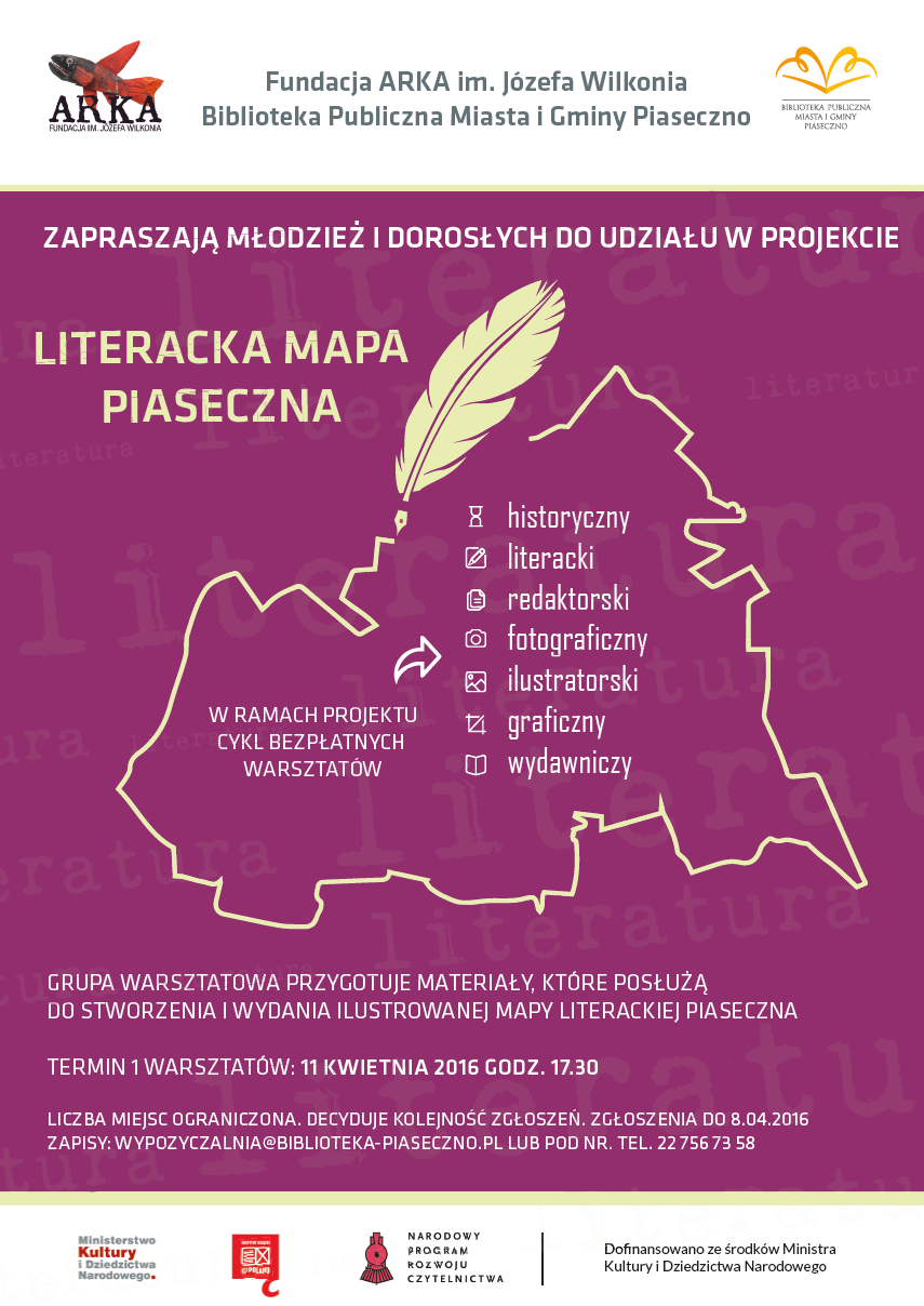 Literacka mapa Piaseczna 