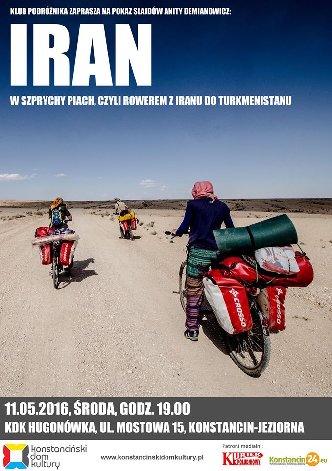 W szprychy piach, czyli rowerem z Iranu do Turkmenistanu - Klub Podróżnika w Konstancinie 