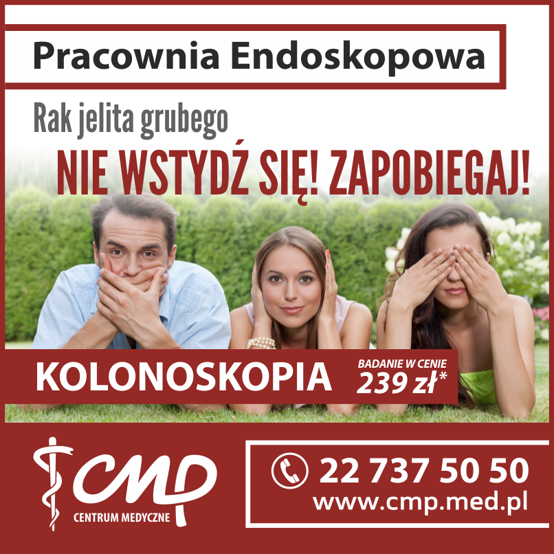 Kolonoskopia promocja przedłużona do końca wakacji - Centrum Medyczne CMP Piaseczno