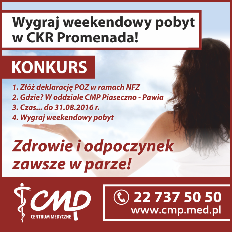 Zdrowie i odpoczynek zawsze w parze w Centrum Medyczne CMP Piaseczno Pawia