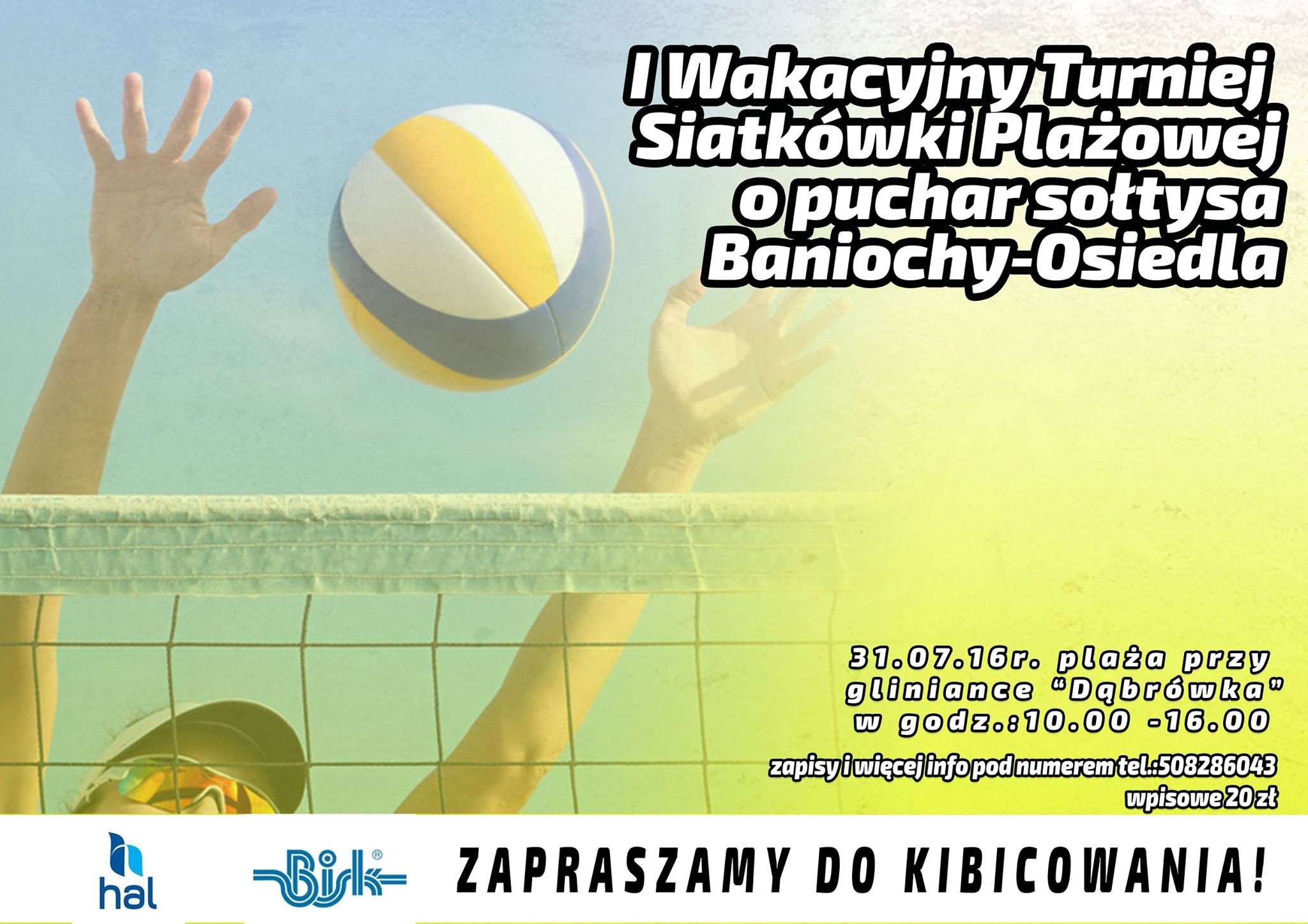 I Wakacyjny Turniej Siatkówki Plażowej o Puchar Sołtysa Baniochy-Osiedle