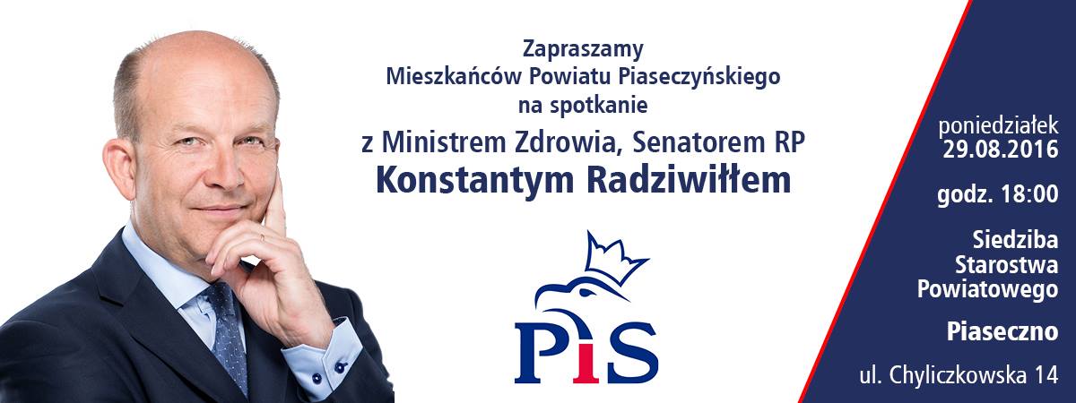 Spotkanie z Senatorem Konstantym Radziwiłłem w Piasecznie 
