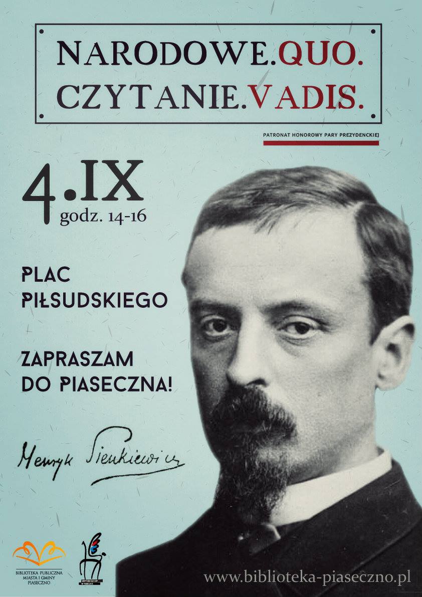 Quo vadis - Narodowe Czytanie z Sienkiewiczem w Piasecznie