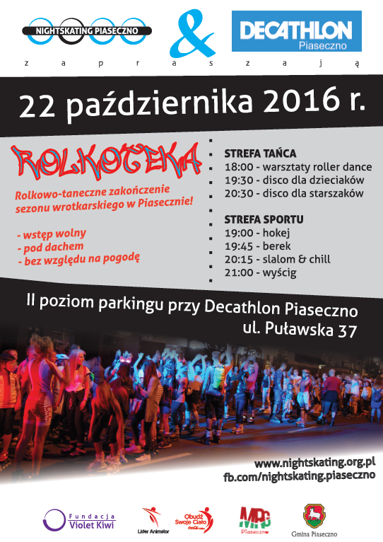 I Piaseczyńska Rolkoteka na parkingu Decathlon Piaseczno