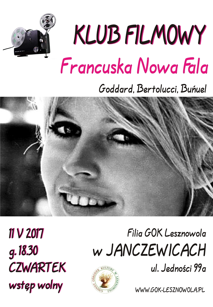 SPOTKANIE KLUBU FILMOWEGO W JANCZEWICACH - FRANCUSKA NOWA FALA