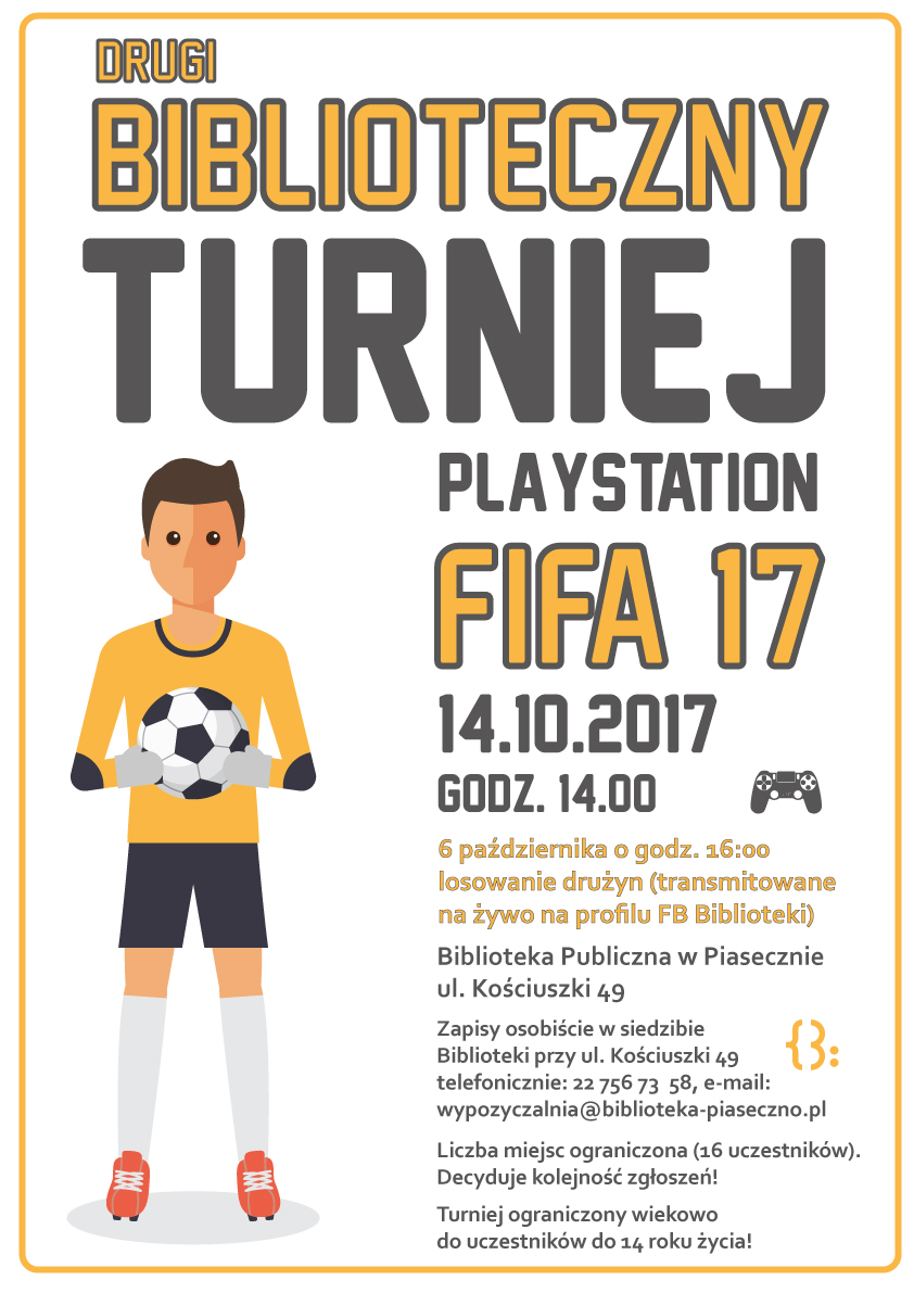 DRUGI BIBLIOTECZNY TURNIEJ PLAYSTATION FIFA 17
