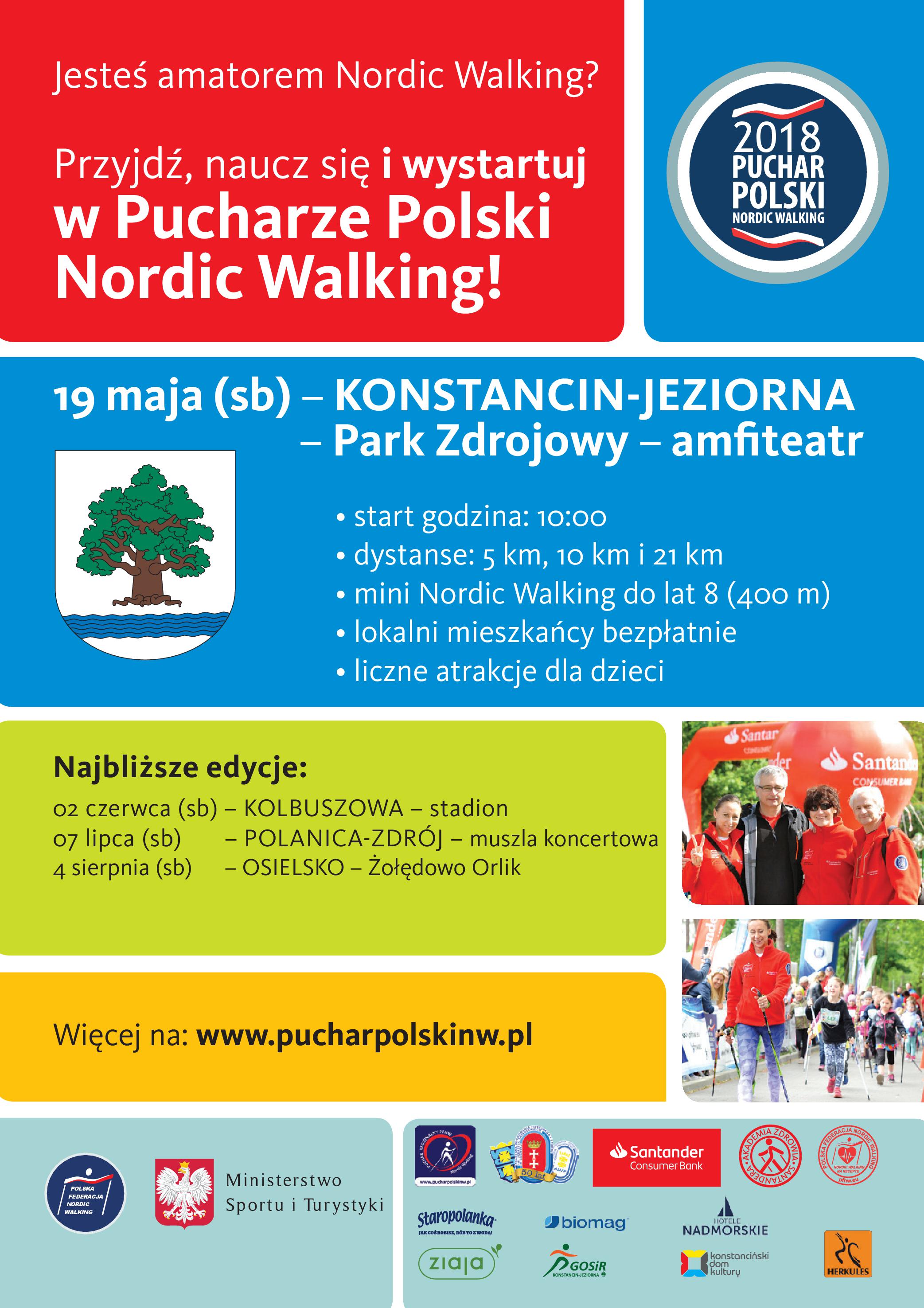 PUCHAR POLSKI NORDIC WALKING PARK ZDROJOWY KONSTANCIN-JEZIORNA