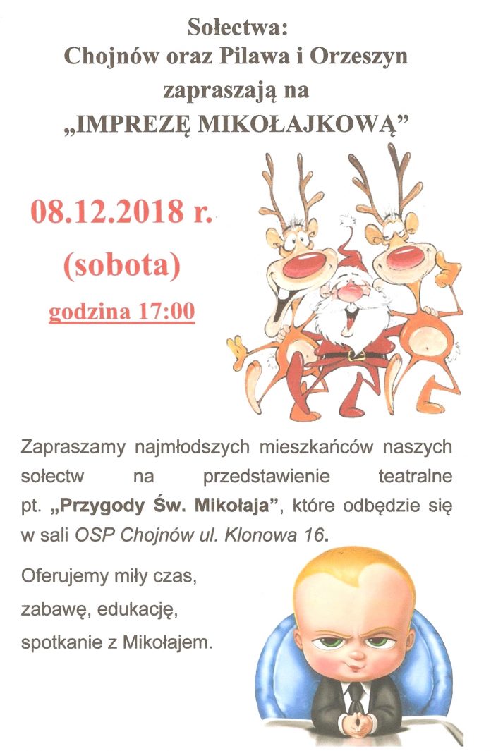 Spektakl Przygody Św. Mikołaja - Mikołajki w Chojnowie