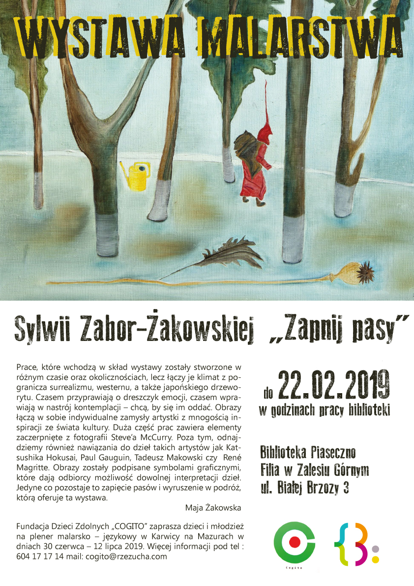 Wystawa malarstwa Sylwii Zabor-Żakowskiej - Zapnij pasy