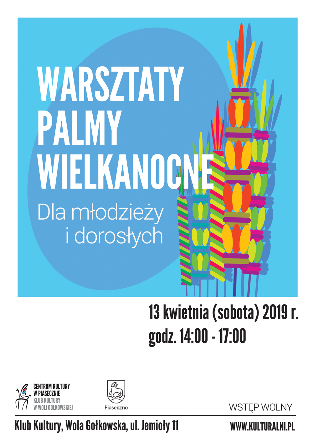 Palmy wielkanocne - warsztaty w Woli Gołkowskiej